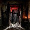 Gruseliges Gaze-Gewebe Halloween Grobmaschiges Gewebe, Polyester Baumwolle Dekoration für Spukhaus Unheimliche Atmosphäre, Gruselige DIY-Szenendekoration, Gruselige Party