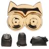 3pcs Thumb Purse Lock Owl Shape Alloy Material Decorative DIY Bag Making Supplies for Suitcases Leather