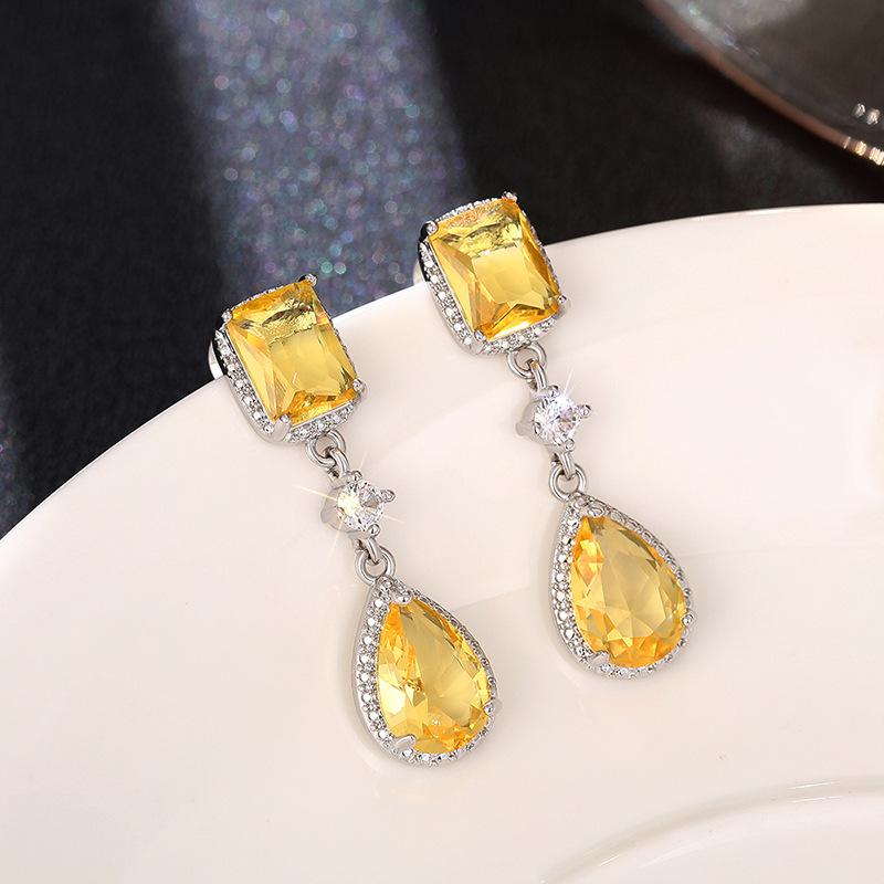 Medium And Long Fashion Water Drop Earrings, Personalized Geometric Earrings, Earrings