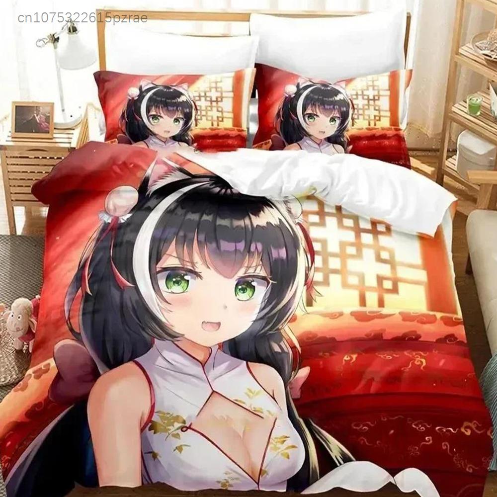 Anime Game Princess Connect! ReDive Bedding Set Duvet Cover Bed Set Quilt Cover Pillowcase Comforter King Queen Sizes Boys Adult