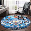 Manchester City FC Print Round Rug, Washable Floor Carpet, For Entryway Dorm Laundry Room Office Study, Home Decor Birthday Christmas Gift