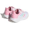 Adidas Tensaurs Velcro Non-Slip Shock Absorbing Durable Lightweight Low-Top Running Shoes Kids Sneakers White Pink H06380