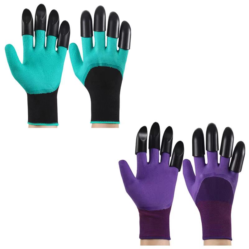 1 Pair Work Gloves Garden Gloves With Claws for Women And Men Both Hands Gardening Garden Glove Yard Work Safe Glove for Digging