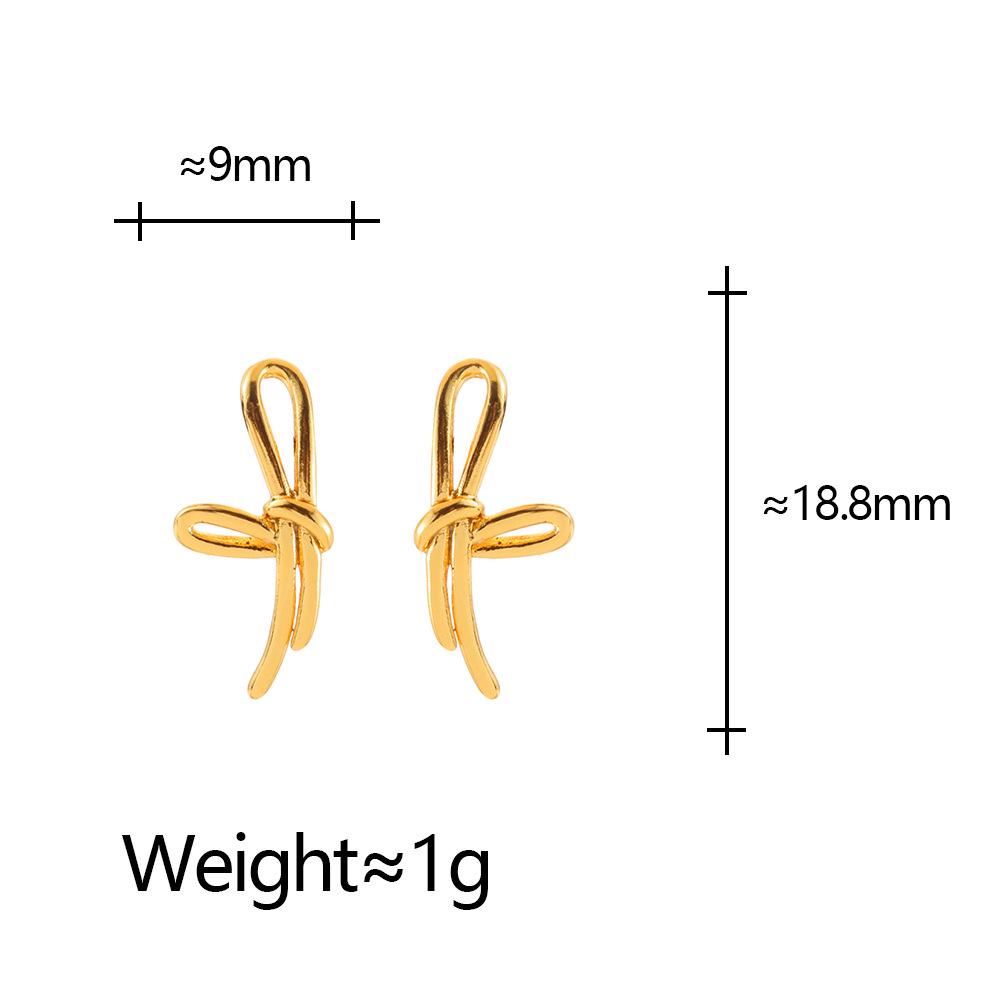 Elegant and Versatile Bow Ear Studs for Women - Stylish Daily Earrings