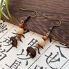 Yunnan Artistic Ethnic Fruit Earrings: Retro Natural Forest Style Design