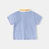 Boys Summer Short Sleeve POLO Shirt Belly Cover Stand-Up Collar Top Children's Baby Cotton Cartoon Thin T-Shirt
