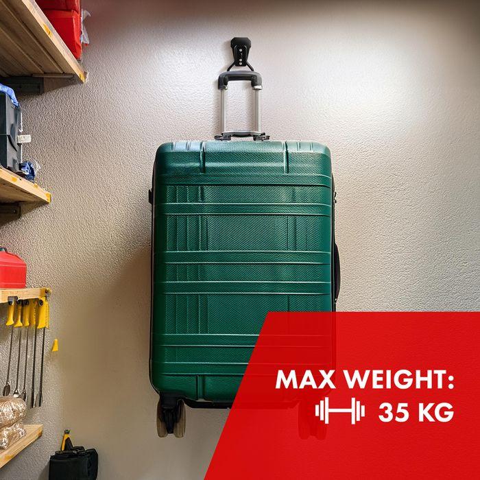 Support mural de garage - Maclean - MC-440 - Acier - Charge max 35kg - Noir