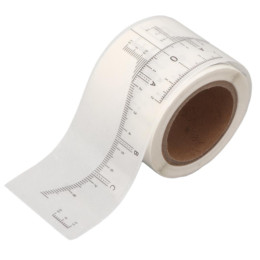 1 Roll Eyebrow Ruler Stencil Sticker Transparency Clear Disposable Plastic Eyebrow Ruler Sticker