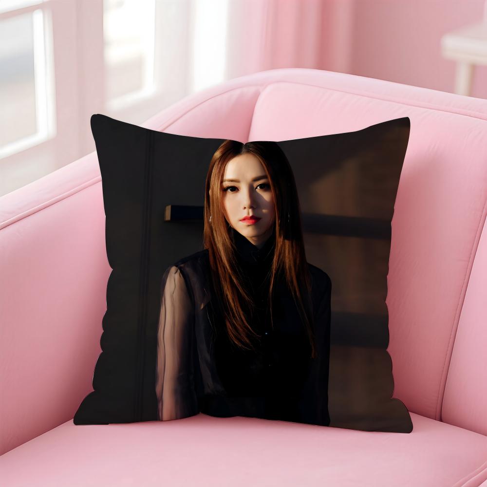 Popular fashion Chinese singer GGEM Cushion Cover Pillowcase Short Plush Invisible zipper Room Sofa Cushion Cover
