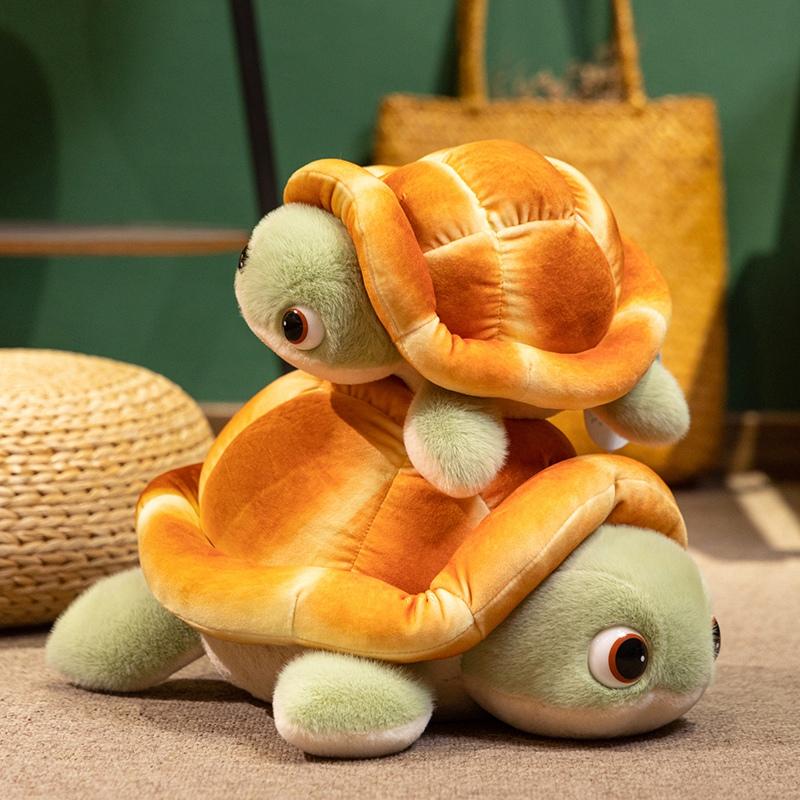 Sea Turtle Plush Toy Stuffed Doll Marine Animal Bread Cute Ins Car Decor Sea Turtle Pillow Collection