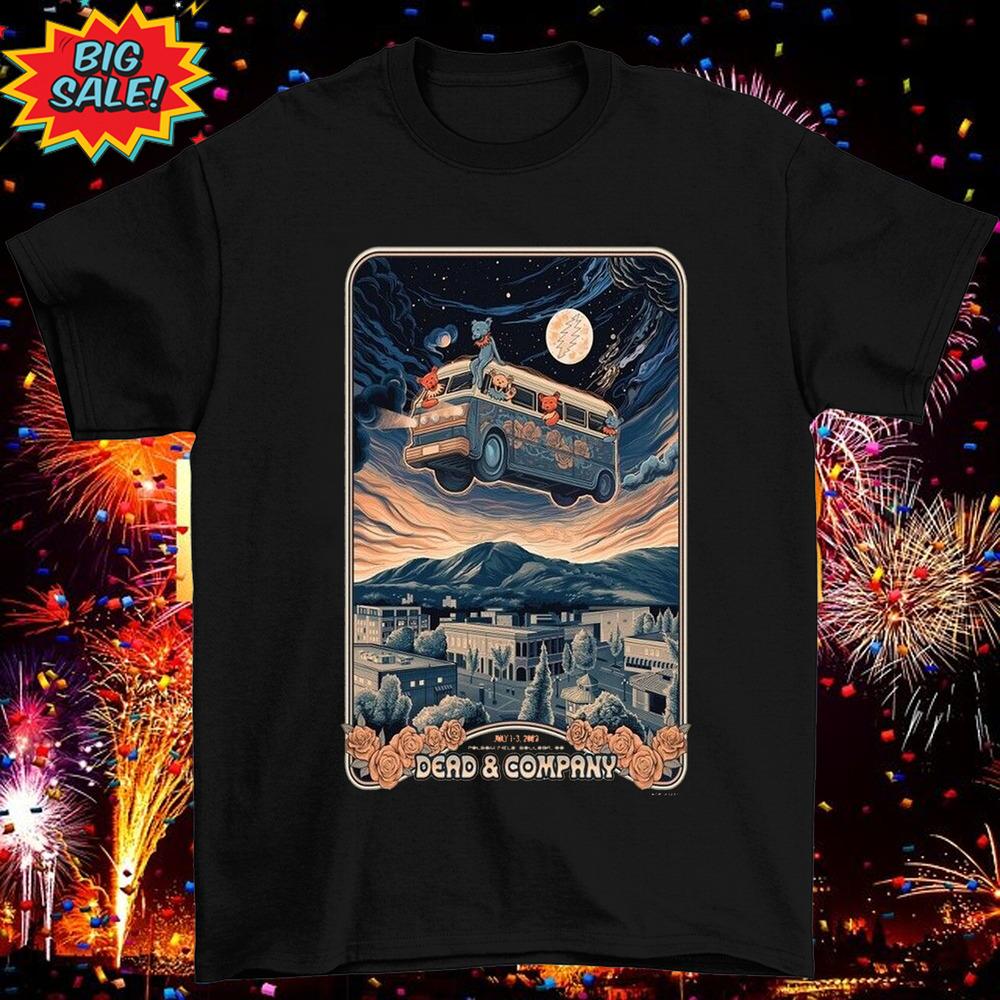 Dead and company Folsom Field Boulder CO Jul 1 2023 T Shirt Unisex T-Shirt L