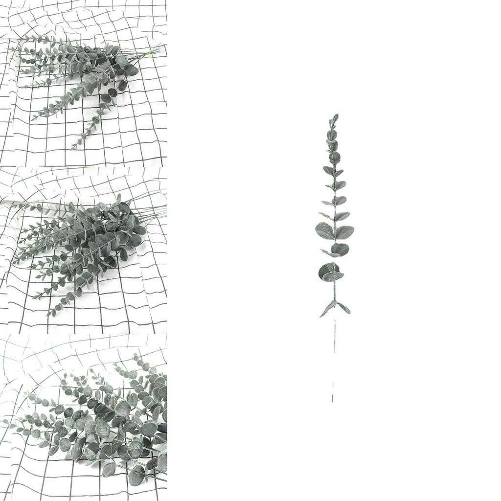 Green Gray Artificial Eucalyptus Citriodora Flower Bouquet For Garden And Interior Design