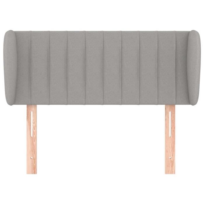 VidaXL Headboard with Ears Light Grey 83x23x78-88 Cm Fabric3117356
