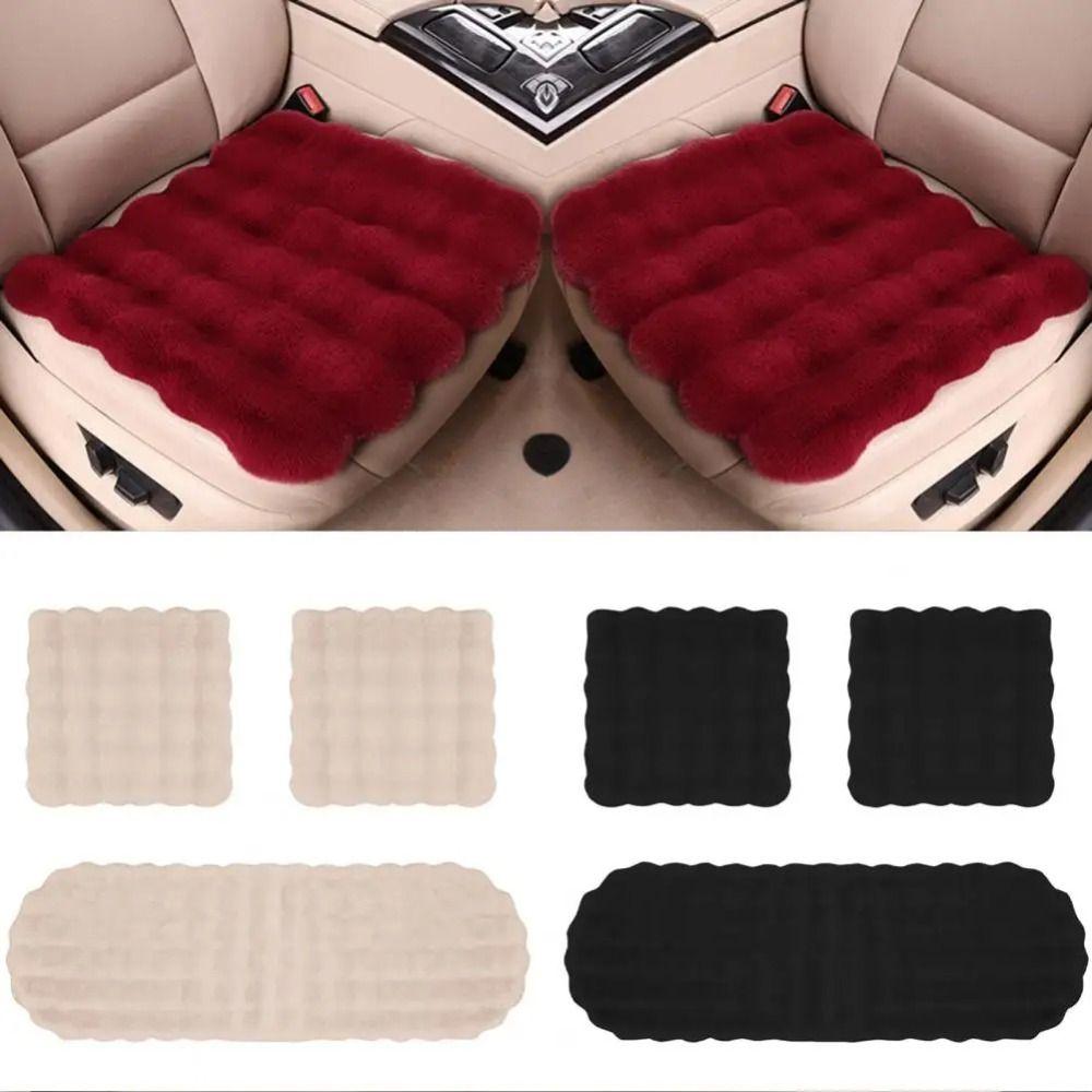 Warm Plush Car Seat Cushion Ultra-Soft Vehicle Dressed Decoration  Auto Accessories