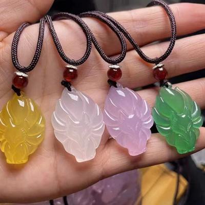 Fox Necklace Fox Pendant Mid-Length Good Luck Necklace Fashion Jewelry Gift Women'S Necklace