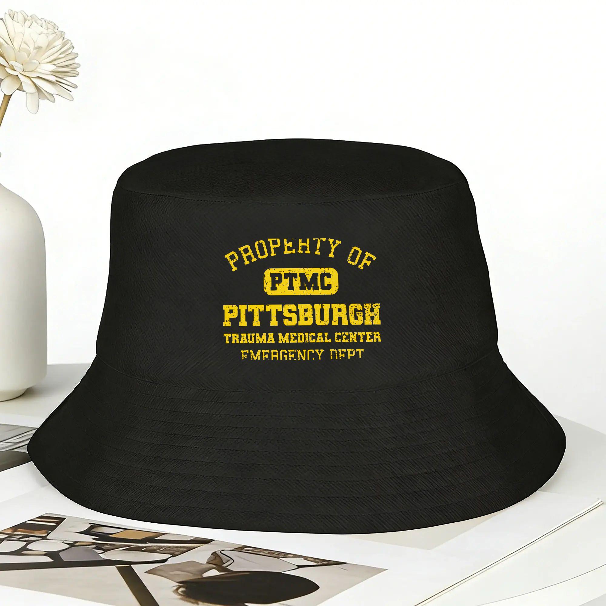 Pittsburgh Trauma Medical Center Bucket Hat Summer  Casual FisherUnisex Hats For Couple Caps Street Style Graphic Sun Hats One Size