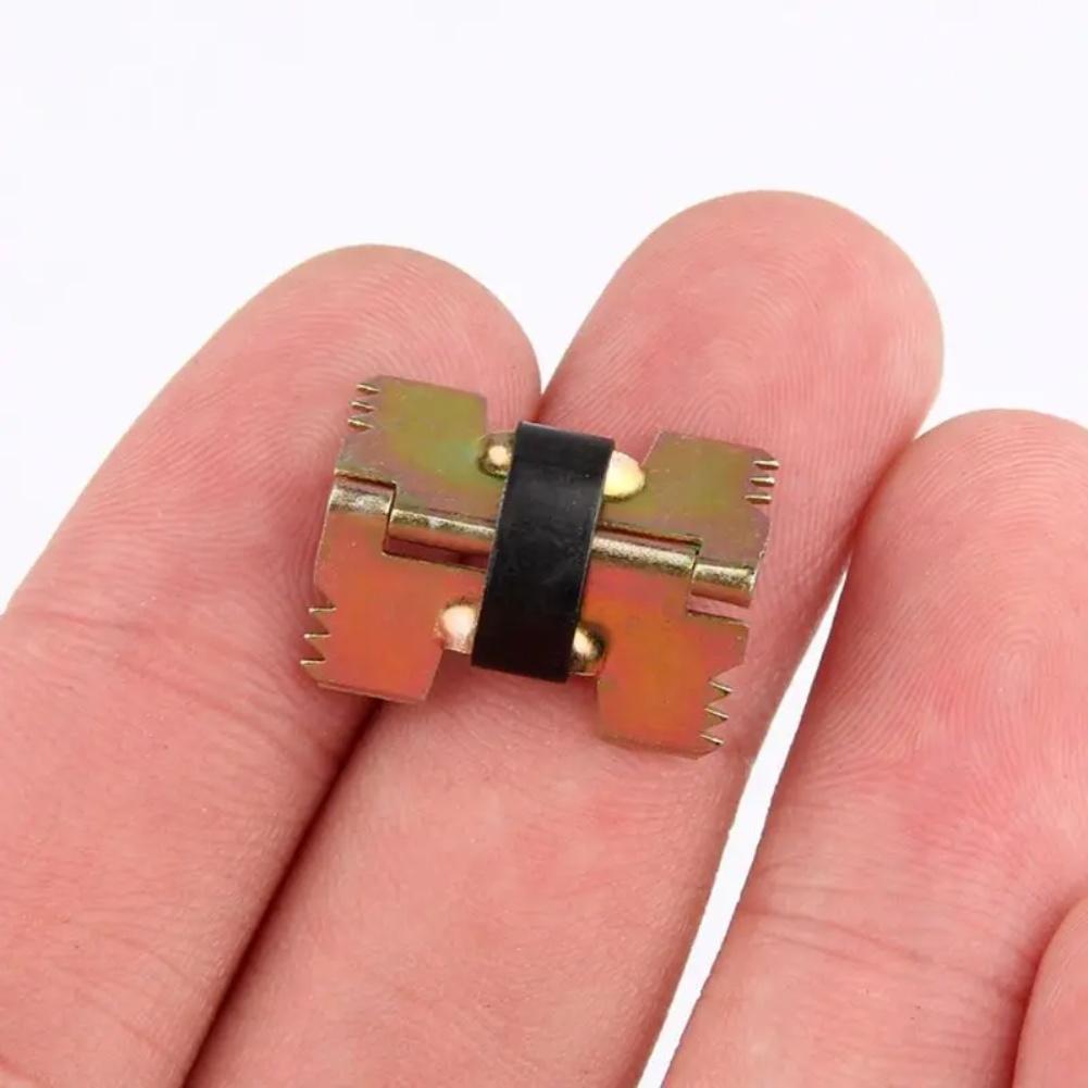 10PCS Spring Hinges for Folding Glasses Boxes and Wooden Boxes Adjustable Closing Force Iron Material Hinge Set