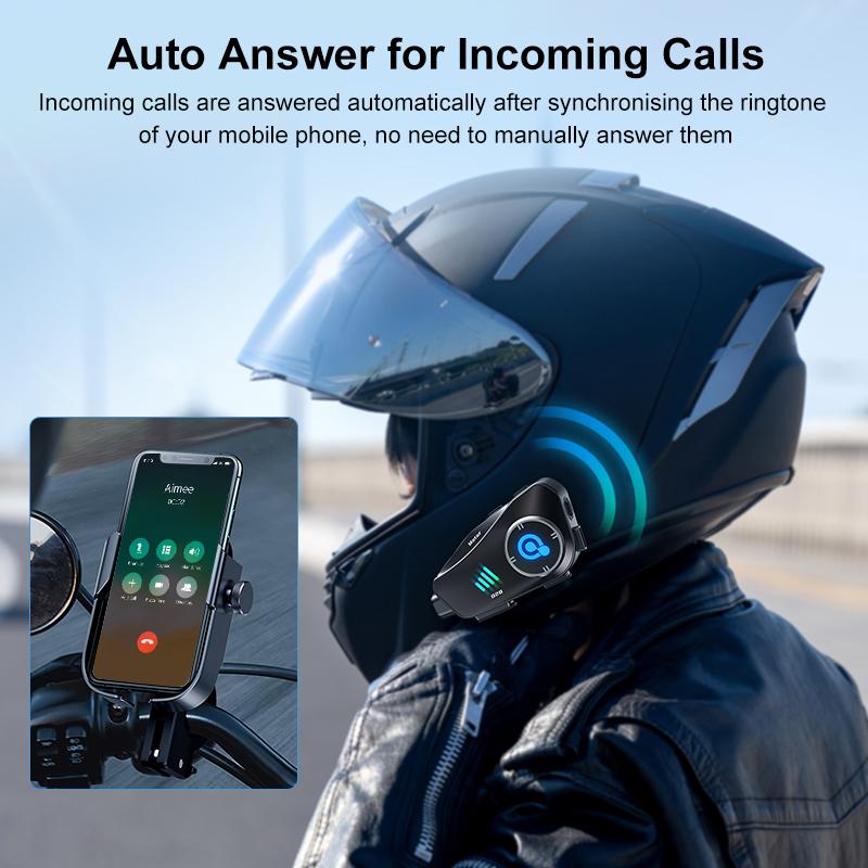 Motorcycle Helmets Bluetooth Headsets 1080P Video Dashcam 120 degree wide angle For Motorbike Bicycles