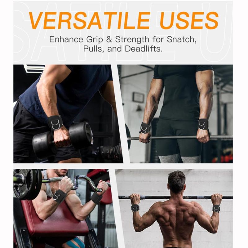 2-in-1 Λουριά Καρπού Για Άρση Βαρών Λουριά Άρσης Βαρών Με D-Ring Λουριά Deadlift Για Μηχανήματα Καλωδίων Γυμναστήριο Λουριά