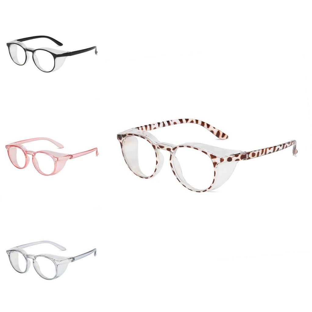 Retro Circular Anti-blue Light Eyeglasses Wind And Sandproof Pc Frame Clear Lenses Unisex Sunnies