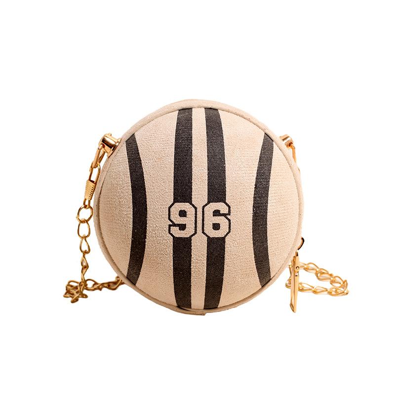 

Износостойкая и противоскользящая сумка-маленький круглый мяч бежевый