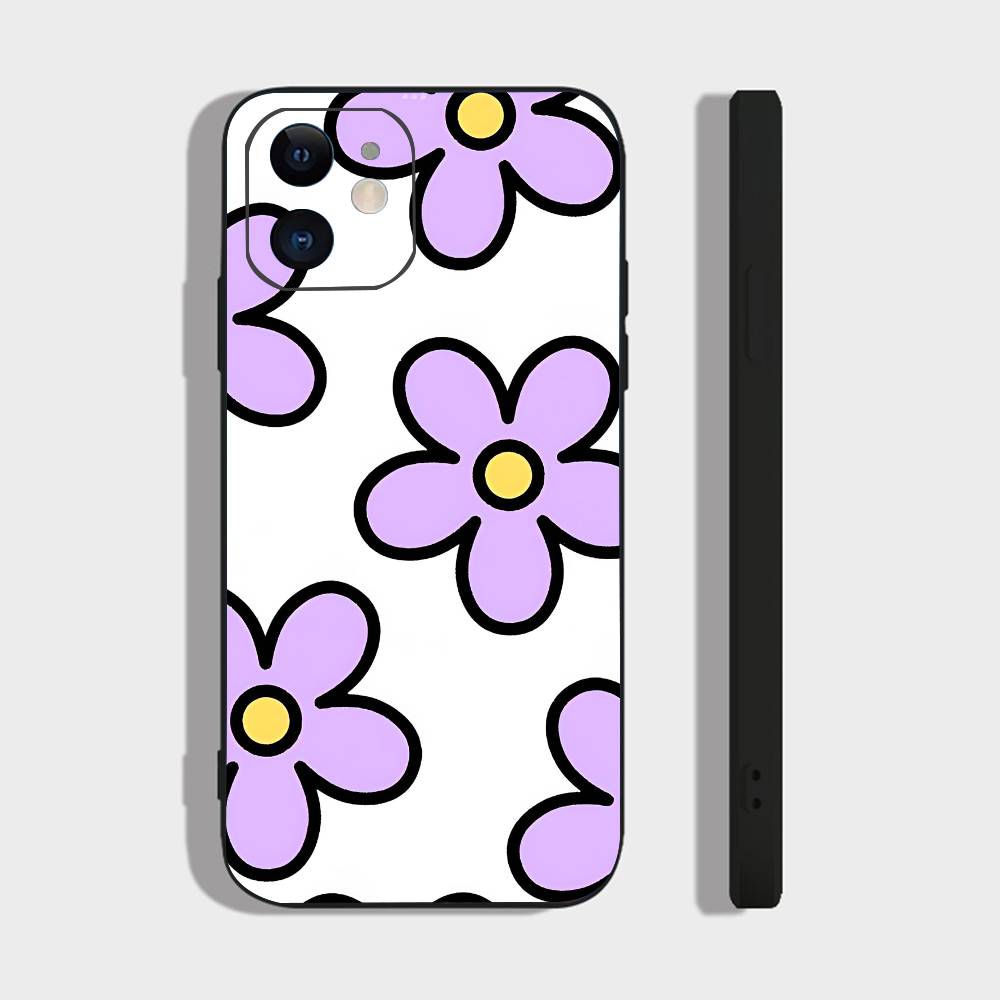Flower Art For Iphone 17 Air 16 Pro Max 15 14 13 Full Cover Anti-Shock MagSafe Cover