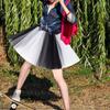 Gonna Tutù Elastica Vita Alta Gonna in Tulle Gonna Tutù in Tulle Stratificata Costumi Cosplay di Halloween per Bambine Adolescenti Regali