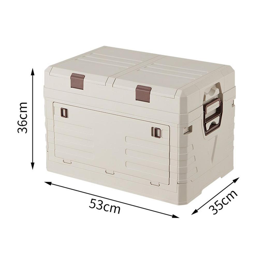 Storage Bin, Camping Box with Handle, Folding for Fishing