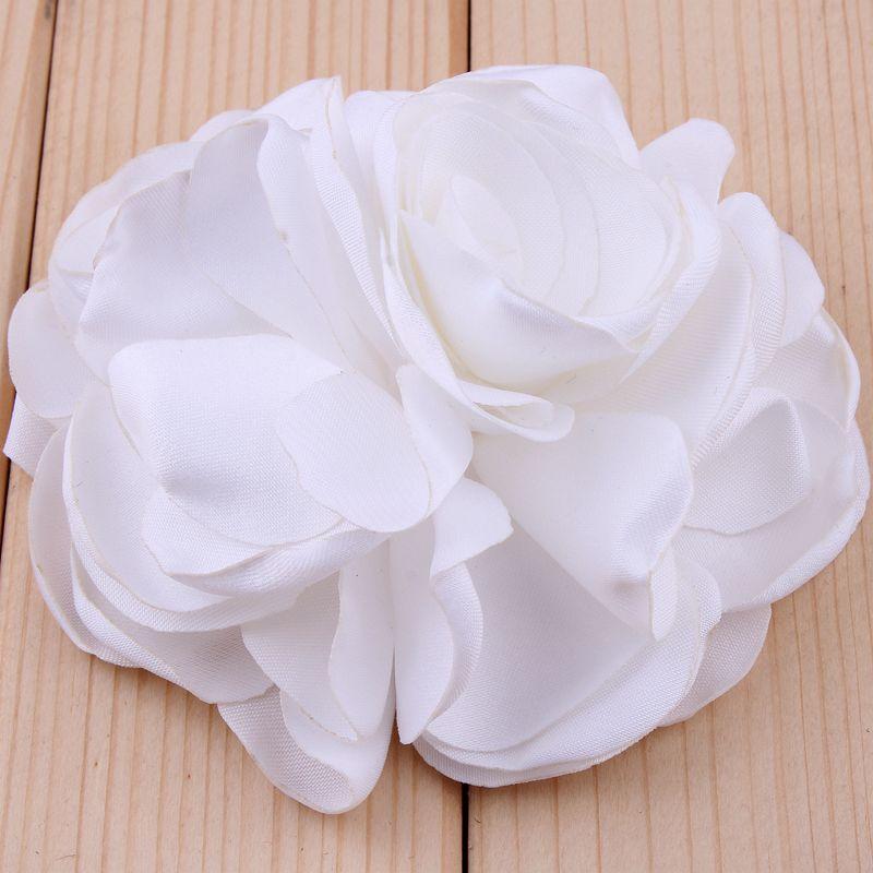 5pcs/lot 8CM 20 Colors Newborn Vintage Soft Artificial Fabric Flowers Bouquet For Wedding Bride Garland Home Flores Cloth Hat