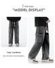 Men's Retro Wide-Leg Multi-Pocket Jeans - Spring/Fall Casual Workwear Pants