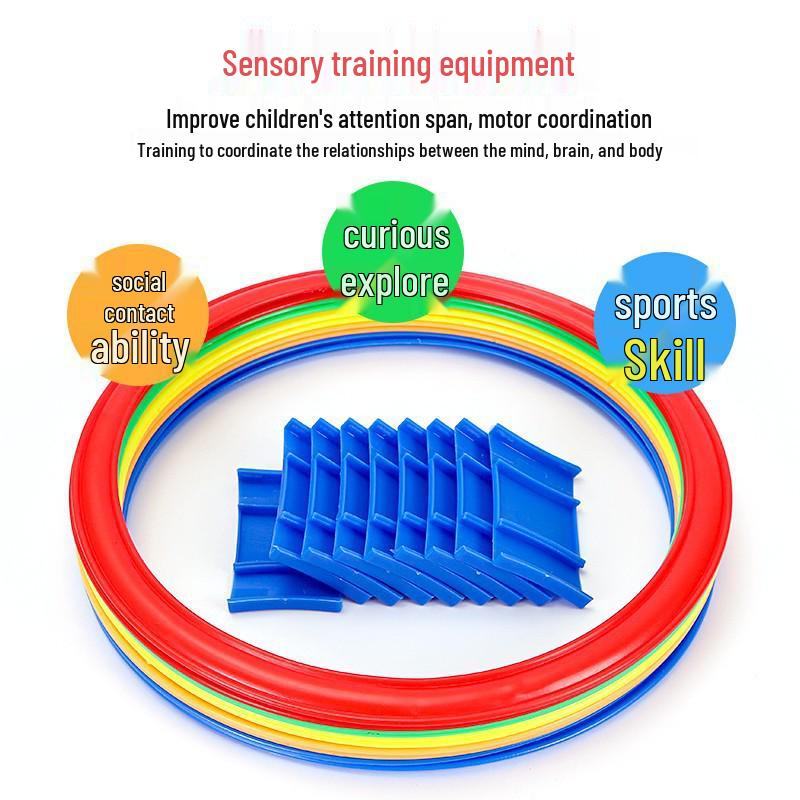 Sensorische Integrationshüpffelder und Sprungraster für Kinder für Bewegung im Freien und Kindergartenspiele
