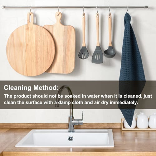 uxcell Wooden Pizza Board with Handle, Round Pizza Paddle, Steak Plate, Thin Plywood, Pizza Peel, Cutting Board, Bread Board, Camping Lunch Plate, Unp