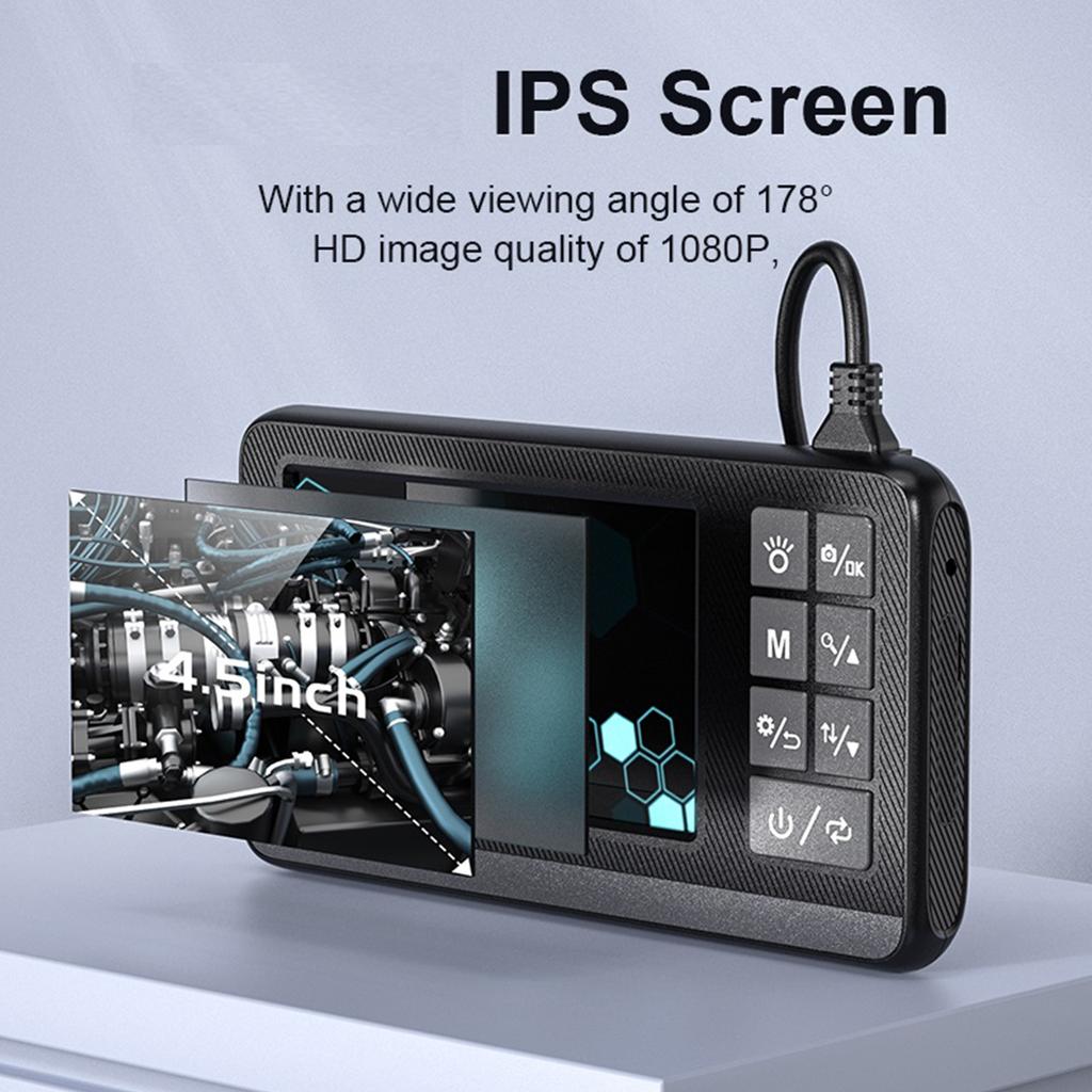 8mm Single Lens Industrial Endoscope 1080P High Definition Digital Borescope Inspection Camera Waterproof For Pipe Sewer
