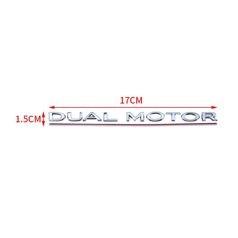 WDYEA1 Car Trunk Emblem Metal Stickers Decorative Decals Accessories For Tesla Model 3 Model S Model X Model Y Cybertruck Roadster
