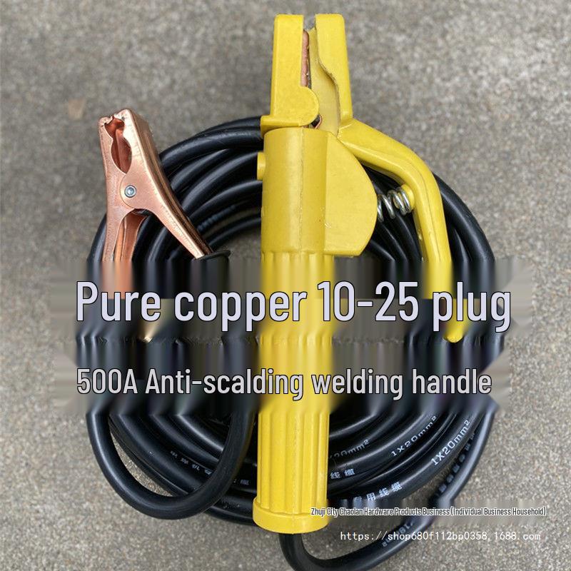 Haushaltsschweißgerät-Set mit Kabeln und Halter