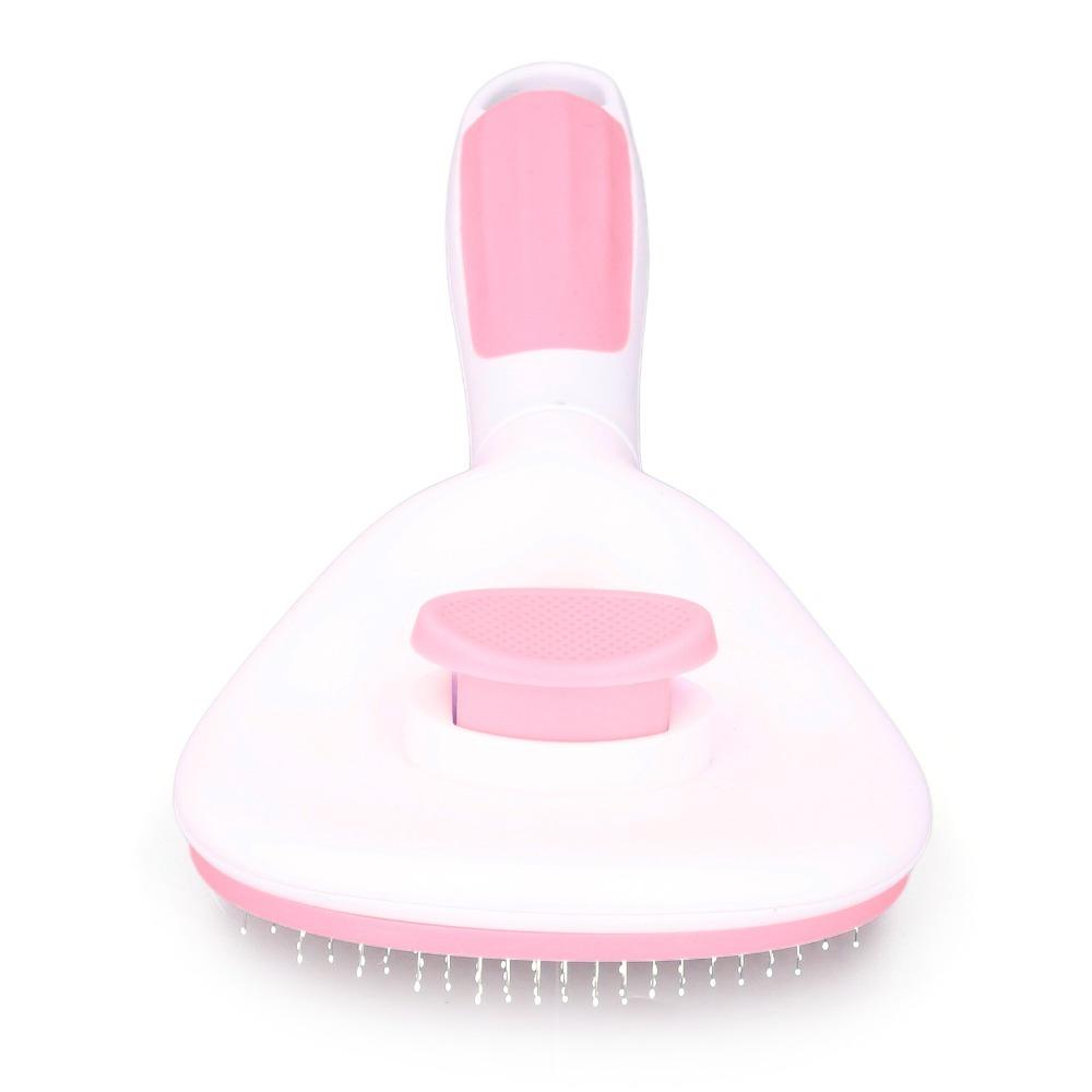 Single Button Hair Release Dog Brush Dense Tooth Hair Remover Brush Pet Comb Home Pet Hair Clean