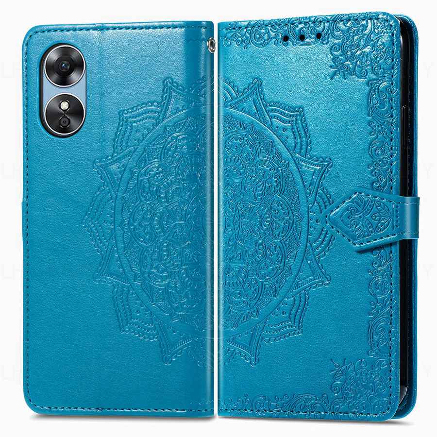 Foral Book Leather Wallet Flip Case For Realme C71 C61 C63 C85 15T 15 16 Pro Reno 15F 13 14 OPPO A6X A40 A96 A53 A5 A54 A74 A79 5G A38 A58 A18 Cover