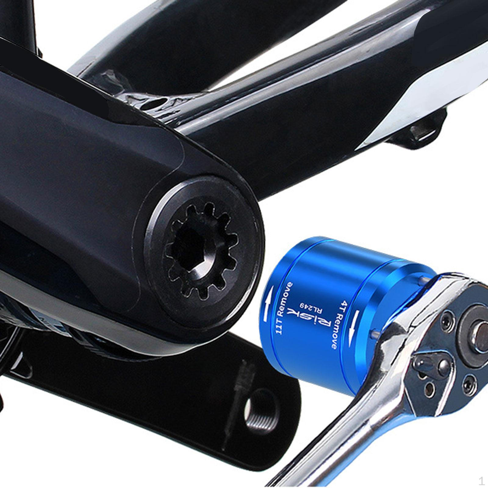 2 in 1 Bike Crank Cover Removal Tool,Bicycle Crankset Cap Remover Professional Arm