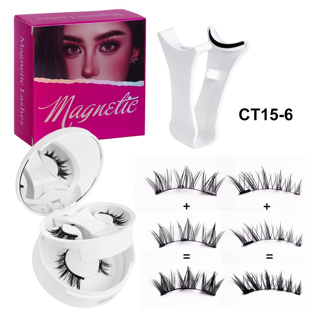 2 Pairs Magnetic Eyelashes - Premium Box Set with Carrying Case