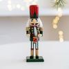 Artisanal Wood Nutcrackers Puppet 16cm Traditional Christmas Centerpieces Decorative King Soldier Figure Toy Ornament