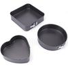 Non-Stick Multi-Size Baking Pan Set: Round & Square, Leak-Proof, Easy Release
