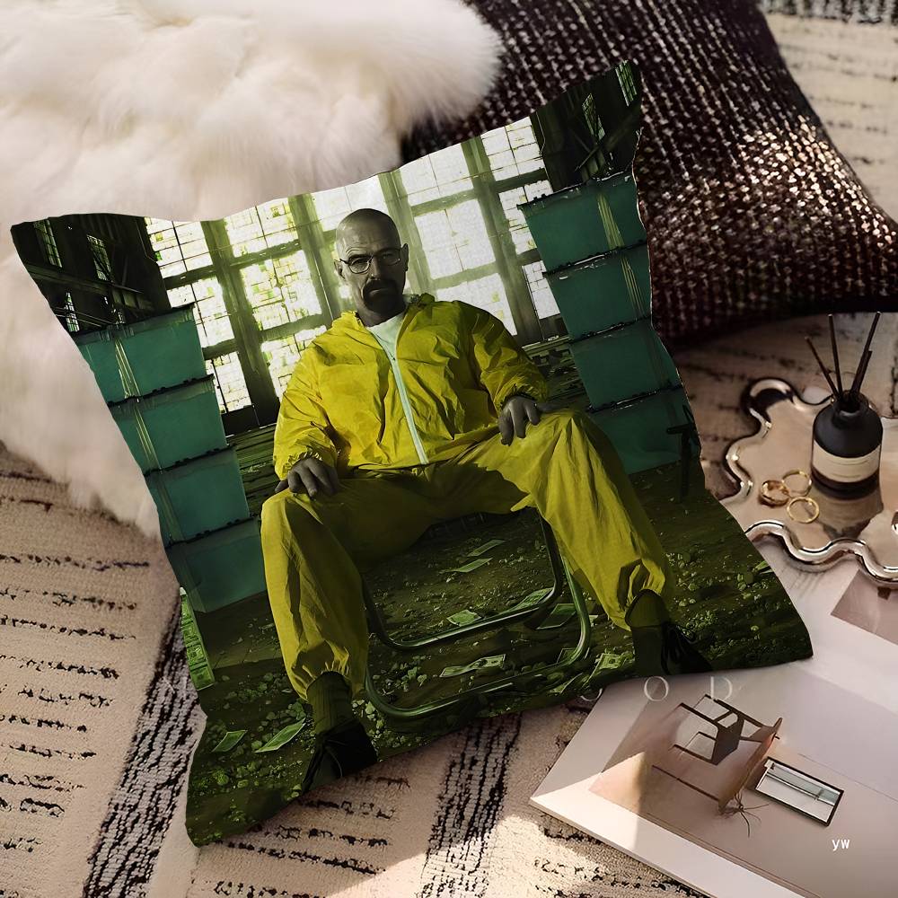 Movies B-Breaking B-Bad Personalized Pillow Dust Cover Bedroom Kids Party Decoration Pillowcase Birthday Children Gift