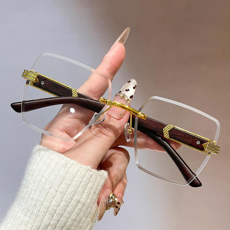 

Fashionable Sunglasses For Women Men Sun Glasses Frameless Rectangular Personalized Sunglasses Daily Life Traveling Sun Glasses