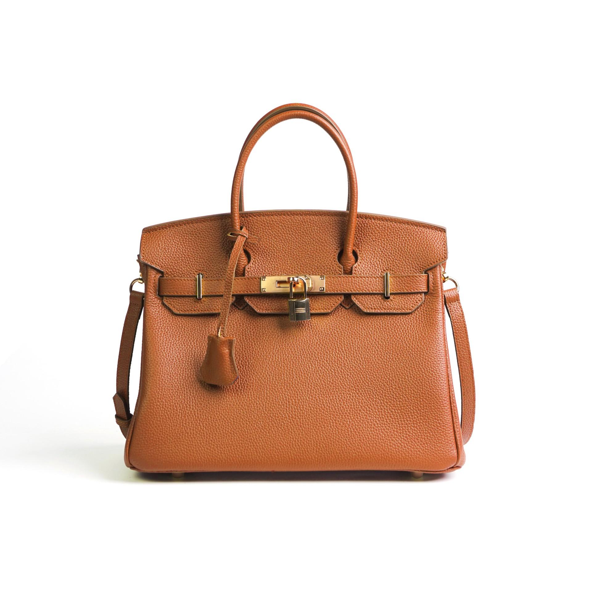 

Жіноча сумка з коров ячої шкіри першого шару 2025 року, сумка преміум-класу, модна, з темпераментом, жіноча сумка з натуральної шкіри, класична універсальна сумка-тоут 35*18*27cm золотий коричневий колір