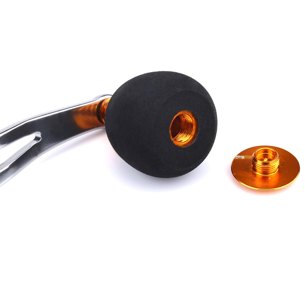 3 Colors Aluminum Knobs Fishing Reel Handle for Baitcasting Tackle Tools (Gold)
