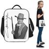 John Wayne Signature The Duke Lunch Bags Insulated Bento Box Portable Lunch Tote Picnic Bags Cooler Bag for Woman Kids Work