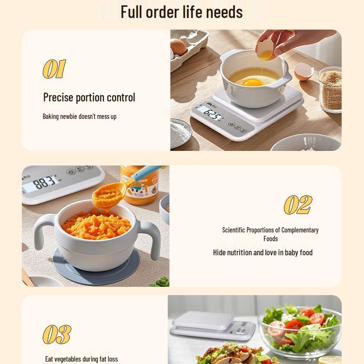 High Precision Kitchen Gram Scale for Baking