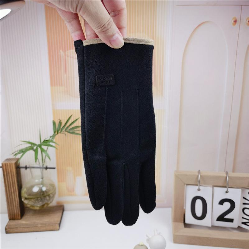 Gloves Ladies Versatile Season Warm Fleece Students Outdoor Cycling Cold Driving one size fits all