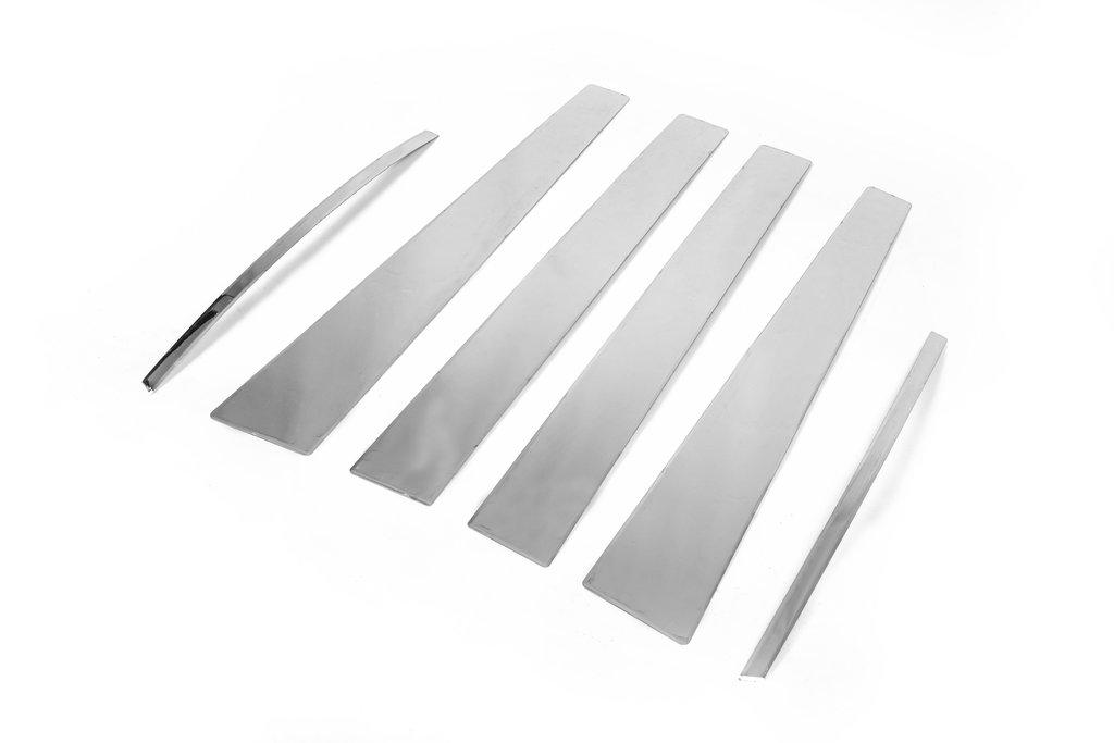 Door Pillar Molding (6 Pcs, Stainless Steel) for Fiat Fullback 2016-