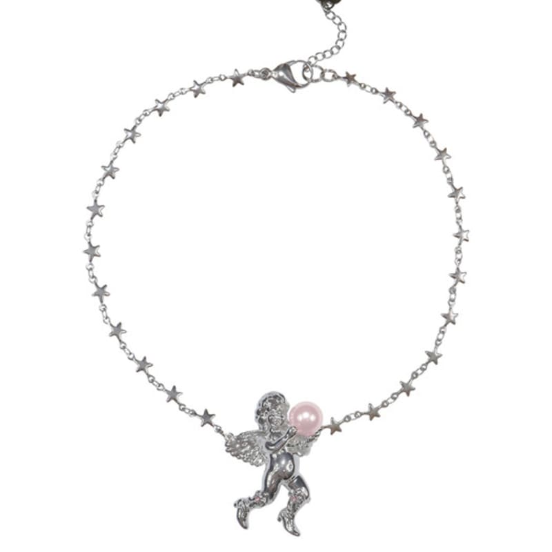 HURJABOYACC Angel In Cowboy Boots Necklace